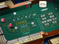 Craps table